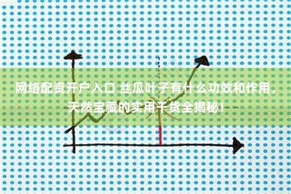网络配资开户入口 丝瓜叶子有什么功效和作用，天然宝藏的实用干货全揭秘！